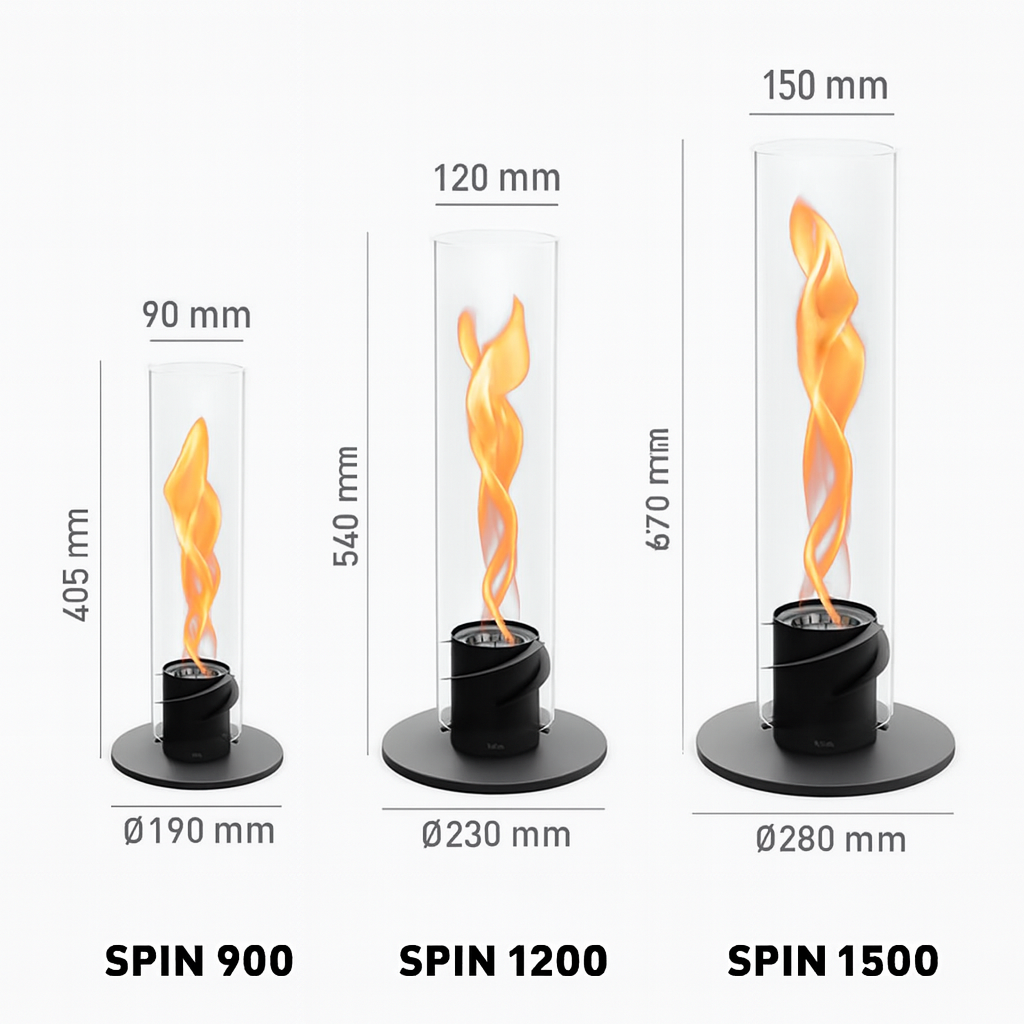 Подвесной биокамин SPIN 1200 silver фото №3