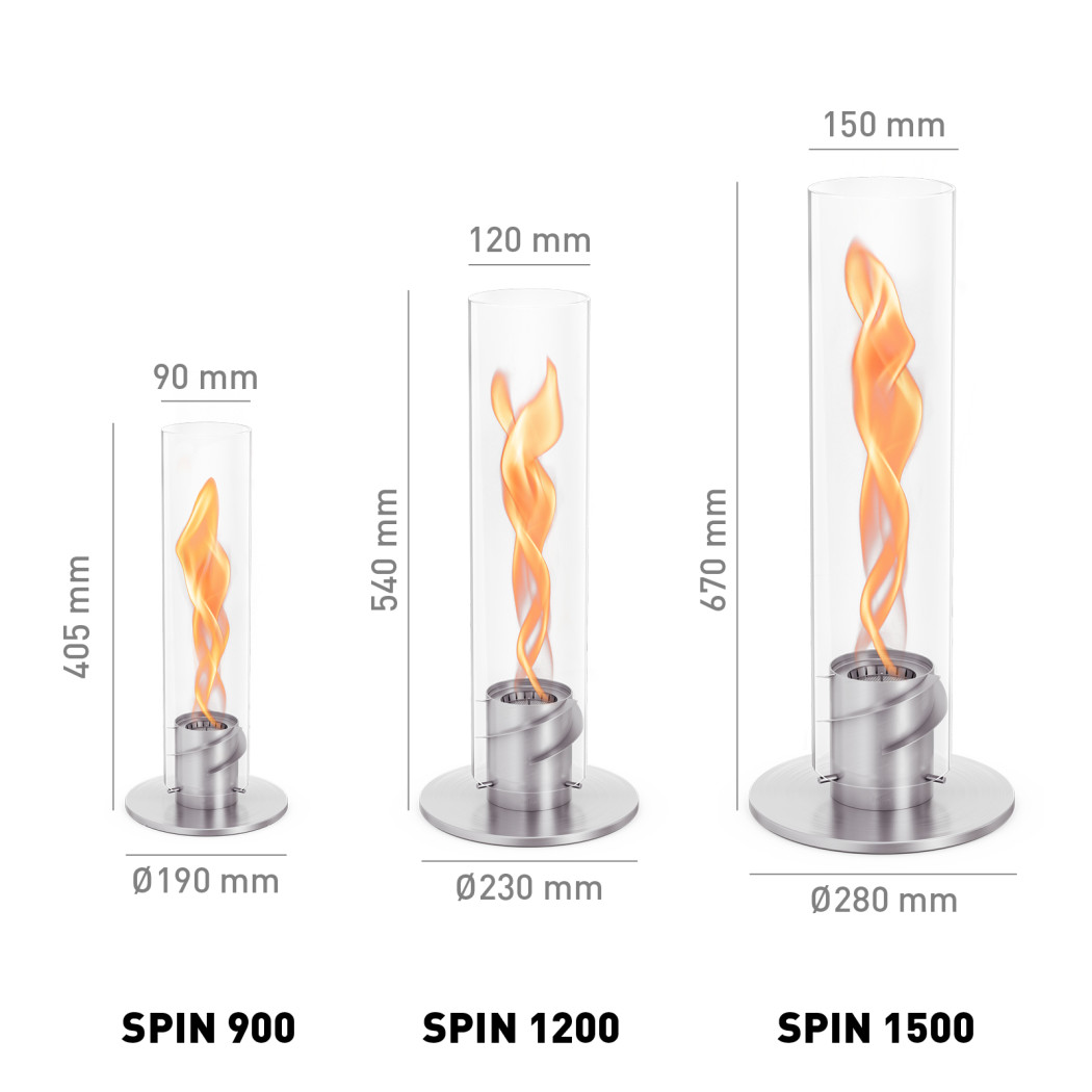 Біокамін SPIN 1500 Silver зображення №6