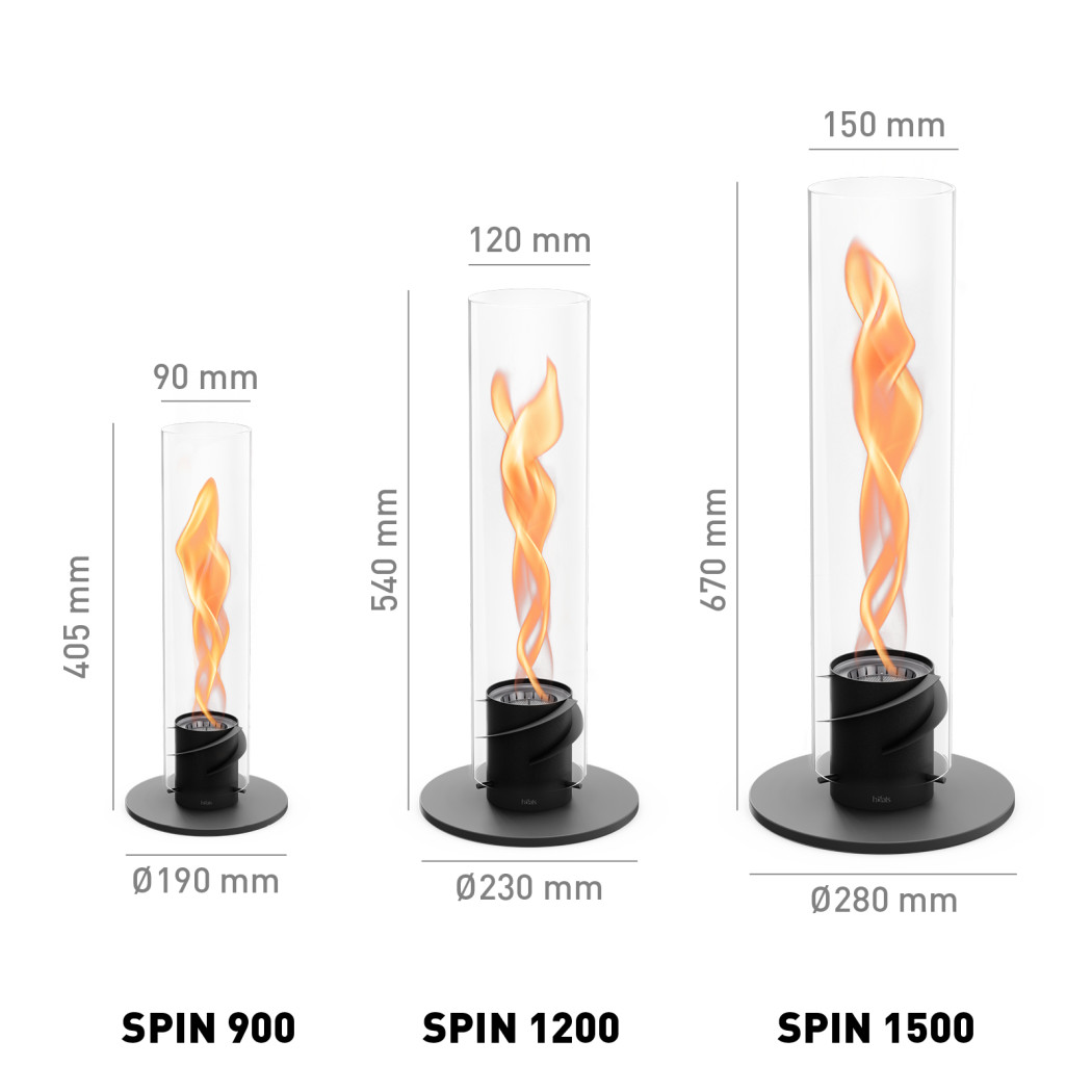 Біо-камін SPIN 1500 Black зображення №8