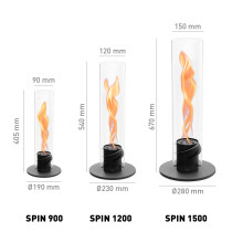 Біо-камін SPIN 1500 Black зображення №8