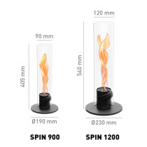 Настільний біокамін SPIN 900 Black зображення №5