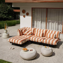 Шезлонг PALETTI DAYBED STRIPE ORANGE CREME зображення №5 Шезлонг PALETTI DAYBED STRIPE ORANGE CREME зображення №5
