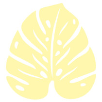 Підставка Monstera 24 x 22 Frosted Lemon зображення №1