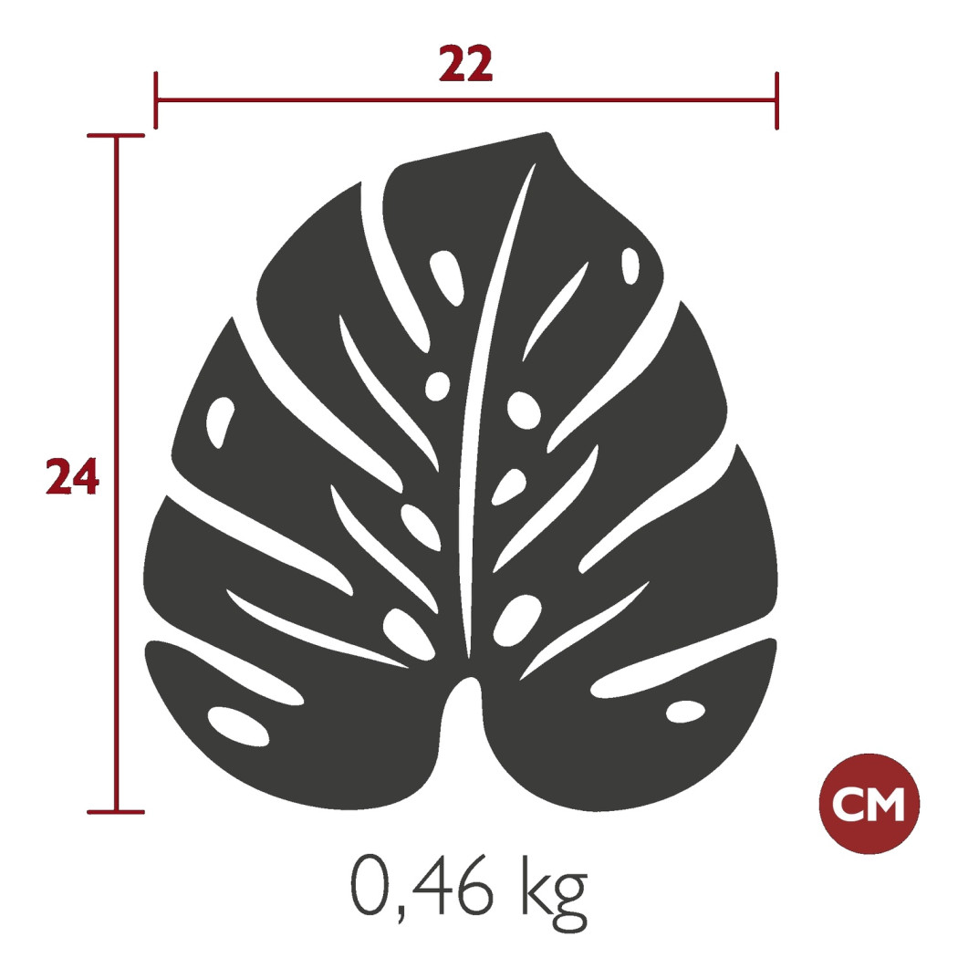Підставка Monstera 24 x 22 Marshmallow зображення №2