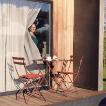 Стілець BISTRO METAL CHAIR RED OCHRE зображення №4 Стілець BISTRO METAL CHAIR RED OCHRE зображення №4