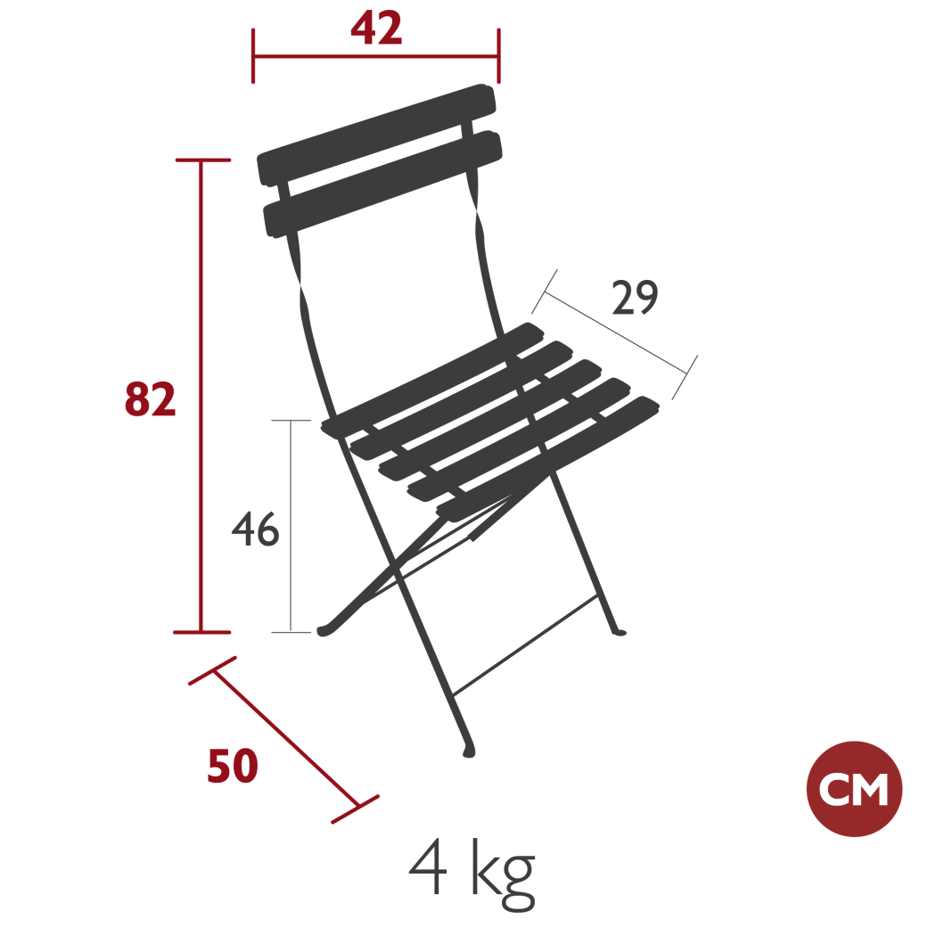 Стілець BISTRO NATURAL CHAIR RED OCHRE зображення №8
