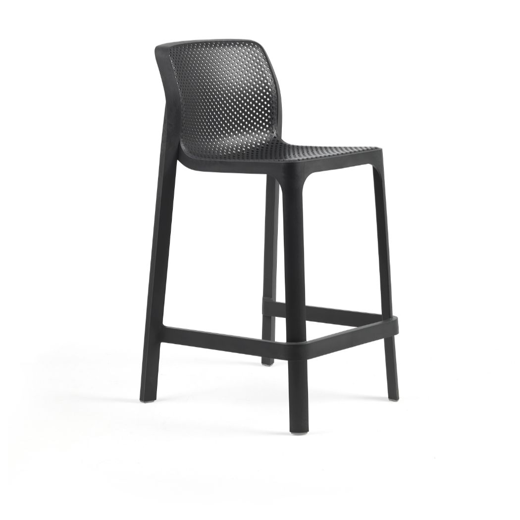 Барний стілець NET STOOL MINI ANTRACITE зображення №1